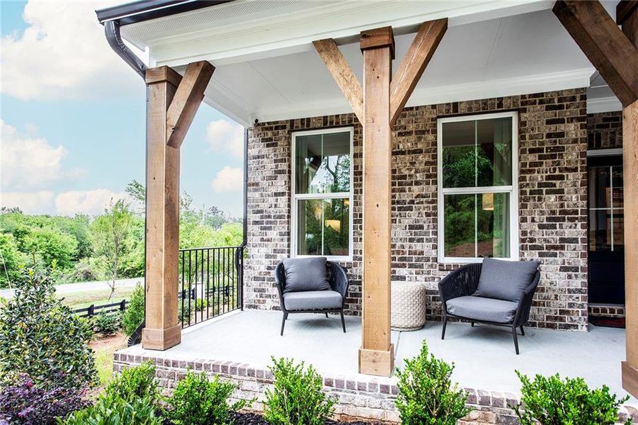 Exterior details and patio area of a home in Hopewell Reserve, Cumming (Image 25). Exterior details and patio area of a home in Hopewell Reserve, Cumming (Image 25).