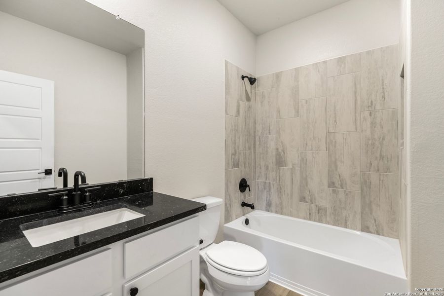 Furnished interior view inside a new home in Hightop Ridge, Converse (Image 5).