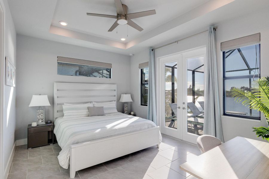 Furnished interior view inside a new home in , Cape Coral (Image 16). Furnished interior view inside a new home in , Cape Coral (Image 16).