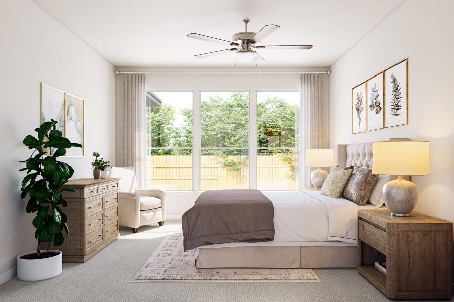 Furnished interior view inside a new home in Flora, Hutto (Image 11). Furnished interior view inside a new home in Flora, Hutto (Image 11).