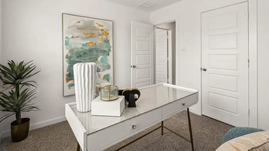 Furnished interior view inside a new home in City Gate, Houston (Image 4).