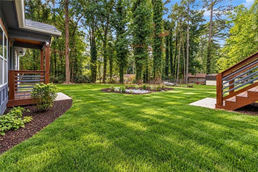 Exterior details and patio area of a home in , Atlanta (Image 3). Exterior details and patio area of a home in , Atlanta (Image 3).