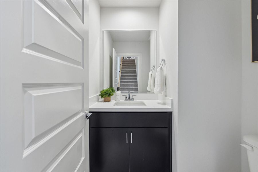 Furnished interior view inside a new home in Hardy Skyline, Houston (Image 9).