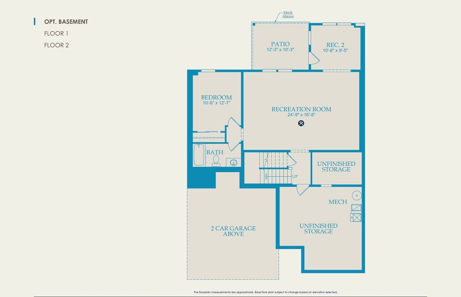 Marshall Floor Plan, Quick Move-In Home, Basement