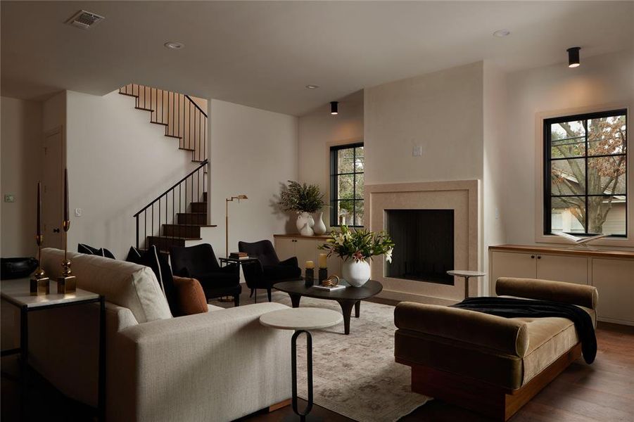 Furnished interior view inside a new home in , Dallas (Image 8). Furnished interior view inside a new home in , Dallas (Image 8).