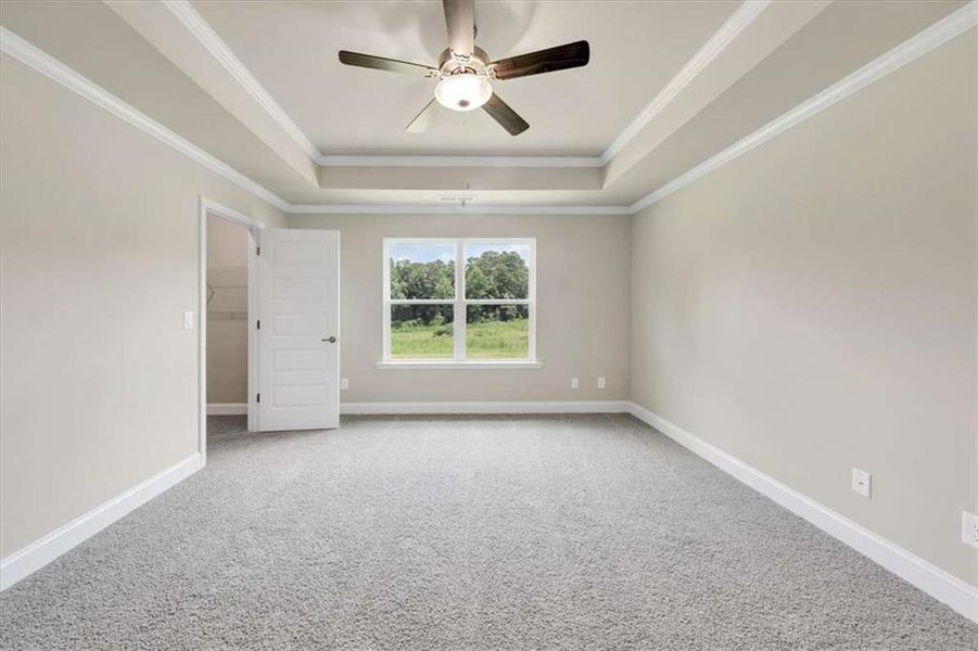 Spacious, unfurnished interior of a new home in Park Place, Bowdon (Image 19). Spacious, unfurnished interior of a new home in Park Place, Bowdon (Image 19).