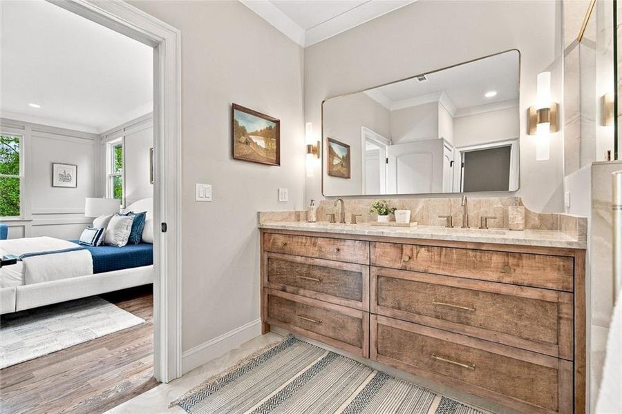Furnished interior view inside a new home in , Smyrna (Image 57).