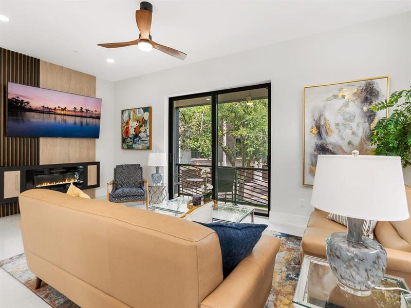 Furnished interior view inside a new home in , Sarasota (Image 27).