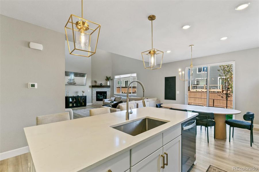 Furnished interior view inside a new home in Sunstone Village at Terrain, Castle Rock (Image 28). Furnished interior view inside a new home in Sunstone Village at Terrain, Castle Rock (Image 28).