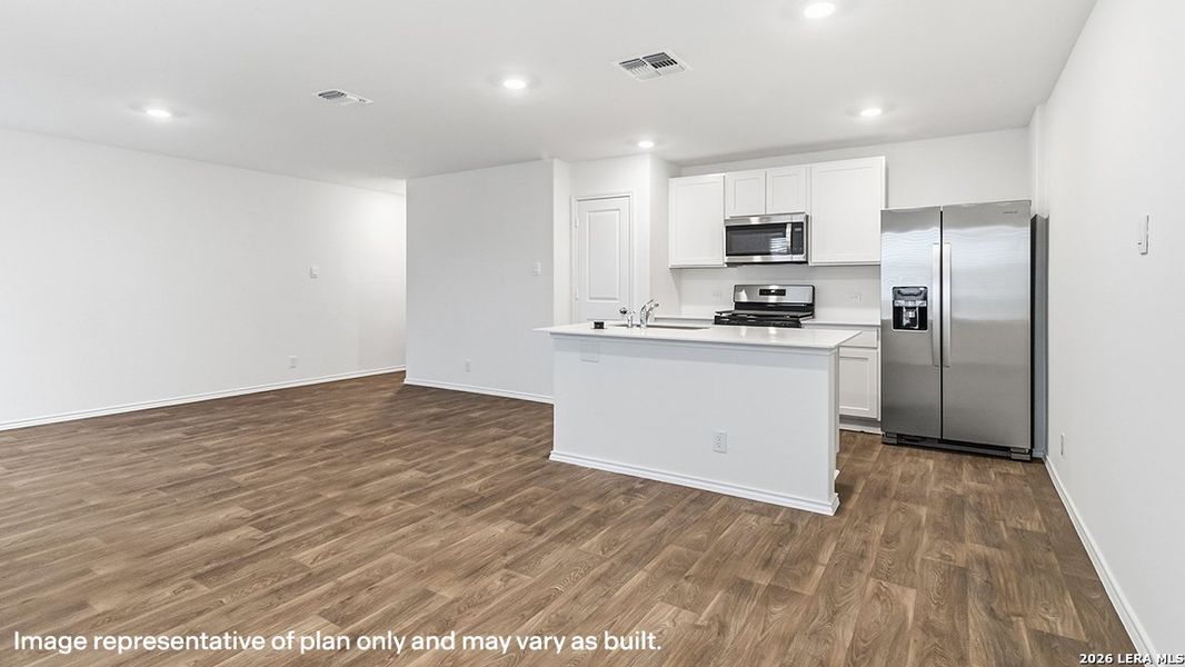 Furnished interior view inside a new home in Blue Ridge Ranch, San Antonio (Image 3).