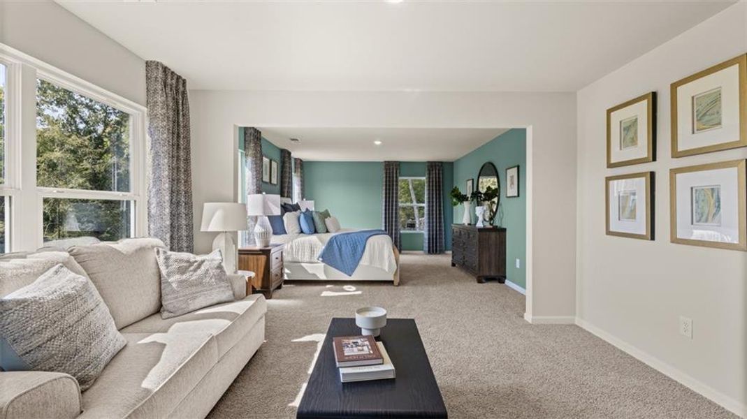 Furnished interior view inside a new home in Jackson Landing, Jefferson (Image 53). Furnished interior view inside a new home in Jackson Landing, Jefferson (Image 53).