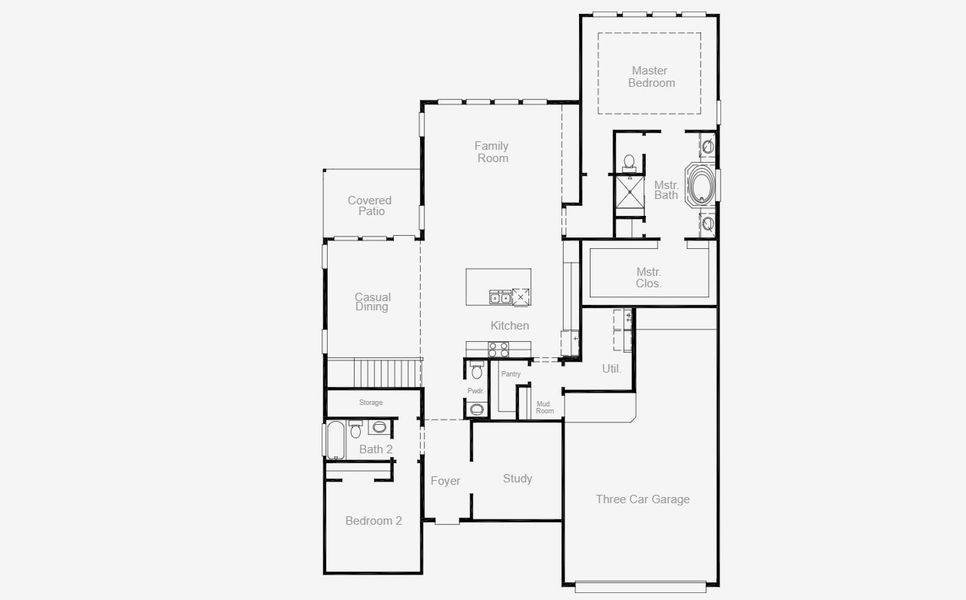 2D floor plan layout for the Shepherd by Coventry Homes in Painted Tree, McKinney, TX (Image 8). 2D floor plan layout for the Shepherd by Coventry Homes in Painted Tree, McKinney, TX (Image 8).