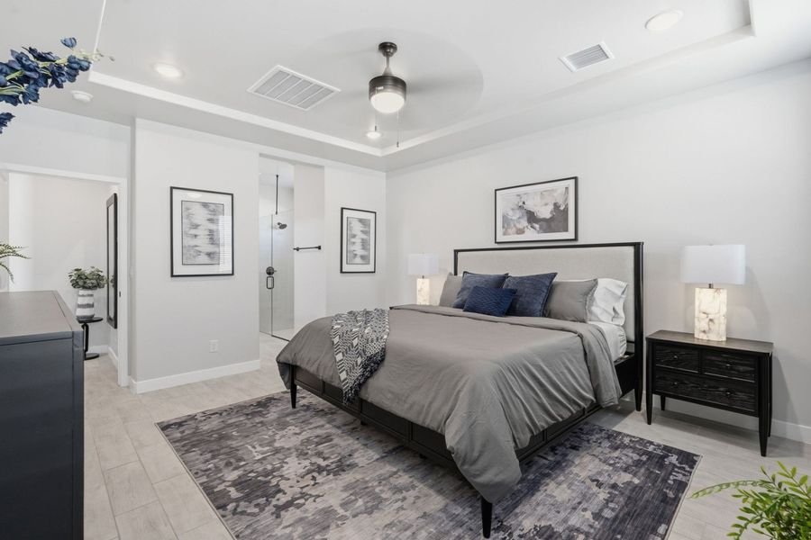 Representative furnished interior of a home built from the Santa Rosa by Hakes Brothers in Paseo Del Este, El Paso (Image 19).