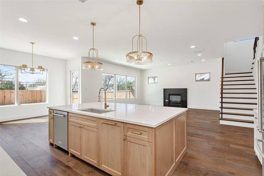 Furnished interior view inside a new home in , Dallas (Image 9).