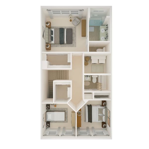 2D floor plan layout for the Westerly Int by K. Hovnanian® Homes in Vdara, Orlando, FL (Image 27). 2D floor plan layout for the Westerly Int by K. Hovnanian® Homes in Vdara, Orlando, FL (Image 27).