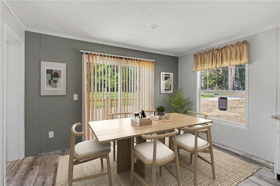 Furnished interior view inside a new home in , Cedartown (Image 8).