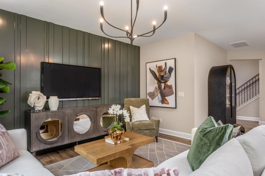 Furnished interior view inside a new home in Running Brook Townes, Durham (Image 14).
