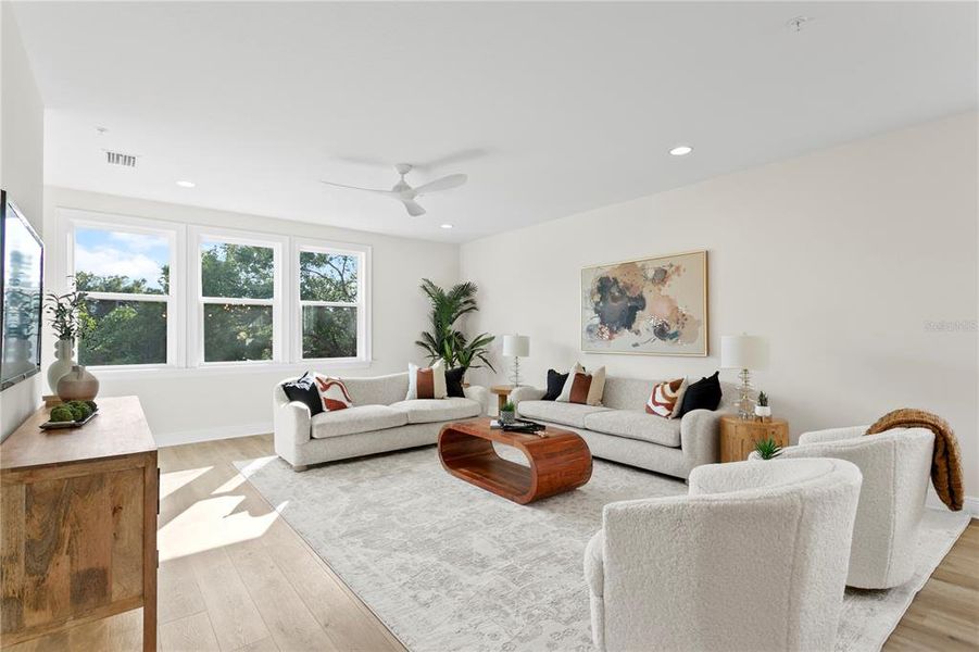 Furnished interior view inside a new home in , Tampa (Image 8).