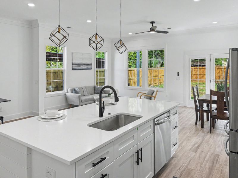 Furnished interior view inside a new home in , North Charleston (Image 10).