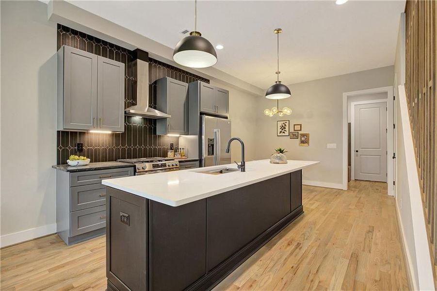Furnished interior view inside a new home in , Atlanta (Image 23).