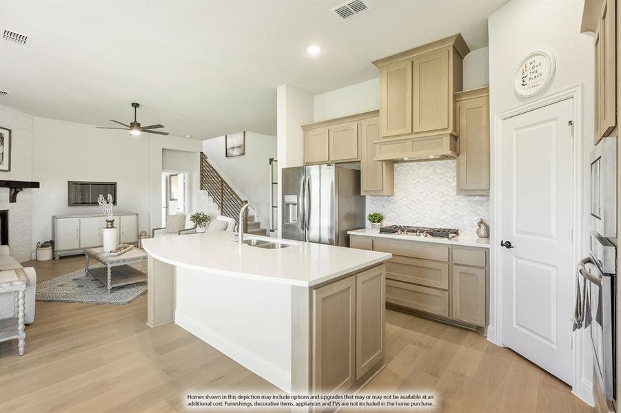 Furnished interior view inside a new home in Sunrise at Garden Valley, Waxahachie (Image 15). Furnished interior view inside a new home in Sunrise at Garden Valley, Waxahachie (Image 15).