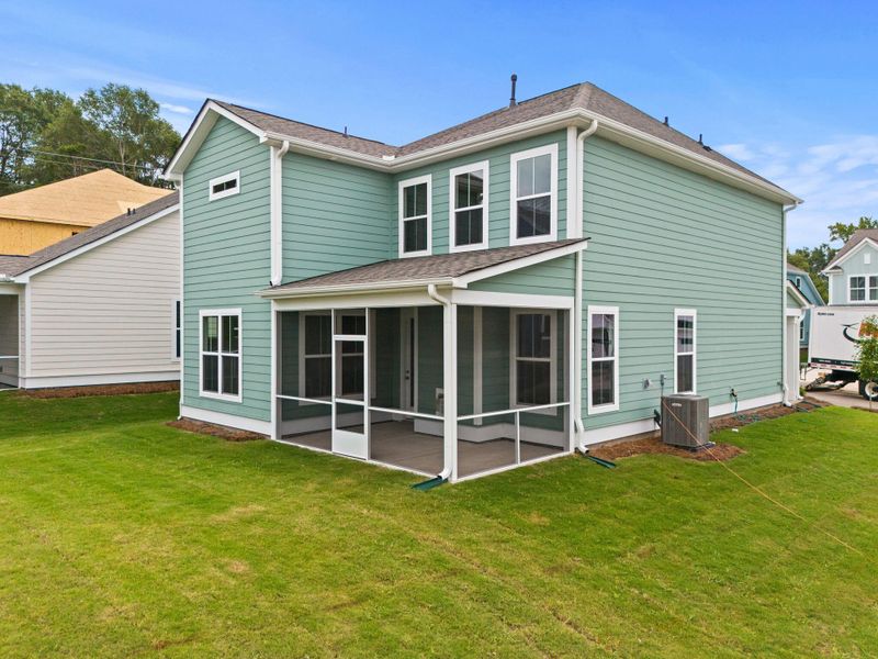Exterior details and patio area of a home in Sweetgrass Station, Summerville (Image 4).