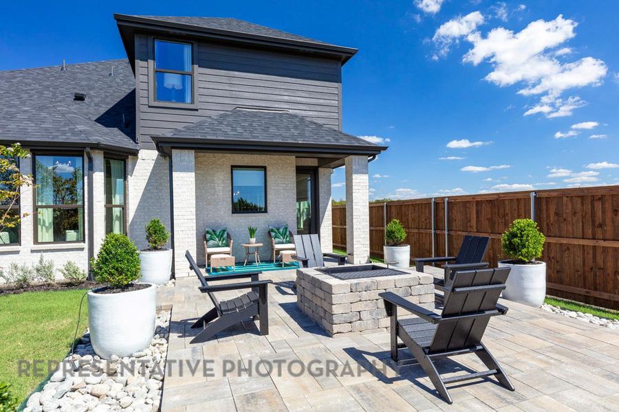 Exterior details and patio area of a home in Santa Rita Ranch: 40-45ft. lots, Liberty Hill (Image 2). Exterior details and patio area of a home in Santa Rita Ranch: 40-45ft. lots, Liberty Hill (Image 2).