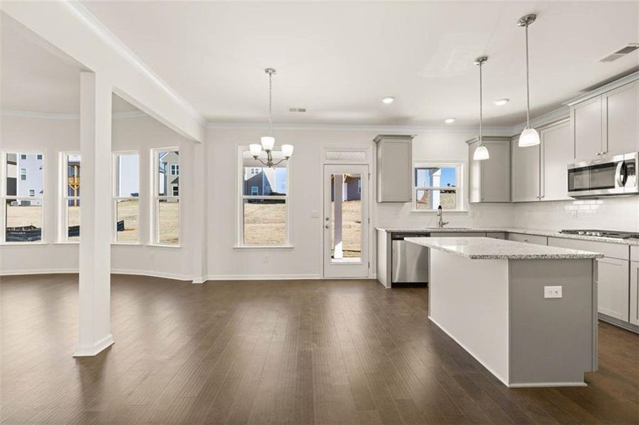Furnished interior view inside a new home in Westland, Bogart (Image 10). Furnished interior view inside a new home in Westland, Bogart (Image 10).