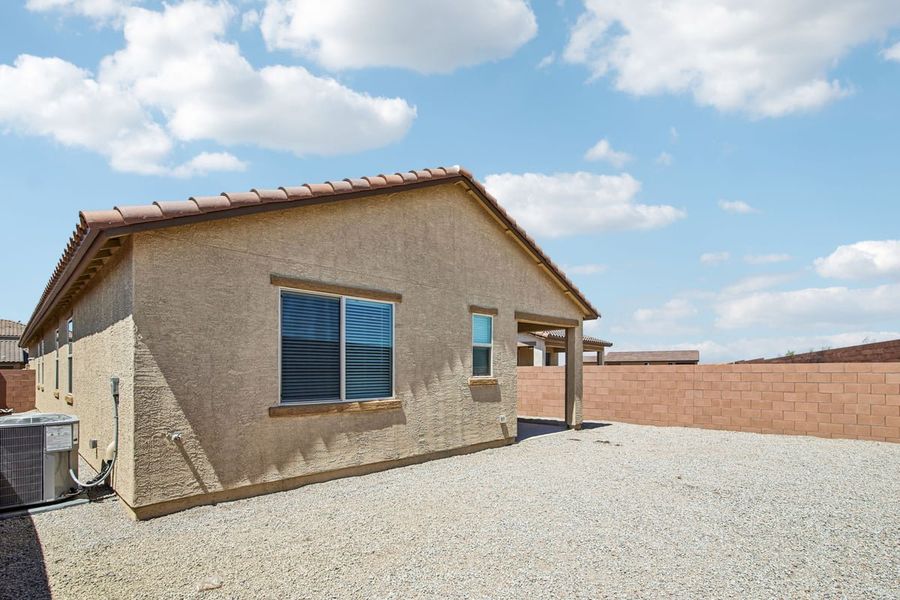 Exterior details and patio area of a home in Mandarina Reserve, Marana (Image 21).