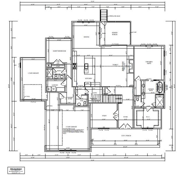 2D floor plan layout of this home in Corbett Landing, Pittsboro, NC (Image 2). 2D floor plan layout of this home in Corbett Landing, Pittsboro, NC (Image 2).