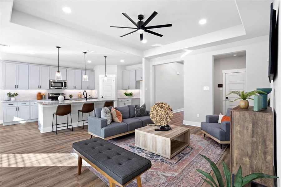 Furnished interior view inside a new home in , Italy (Image 29).