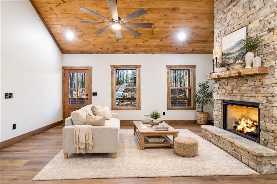 Furnished interior view inside a new home in , Ellijay (Image 4).