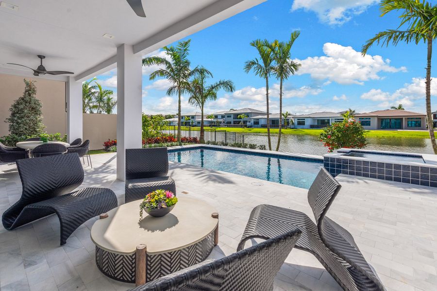 Representative exterior details of a home built from the Maldives by GL Homes in Lotus Edge, Boca Raton (Image 3).