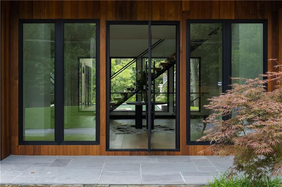 Exterior details and patio area of a home in , Atlanta (Image 35).