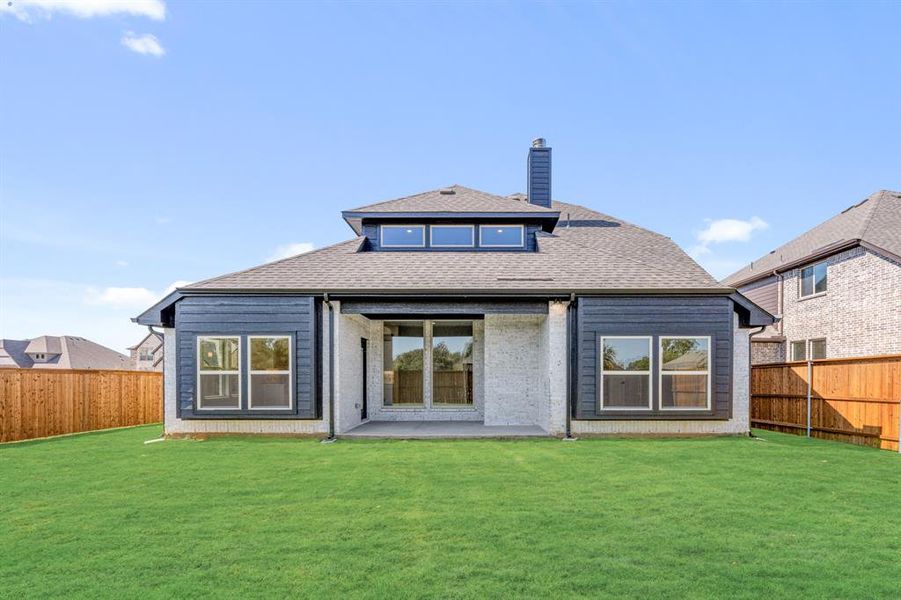 Exterior details and patio area of a home in Mockingbird Hills 60-65, Joshua (Image 4).
