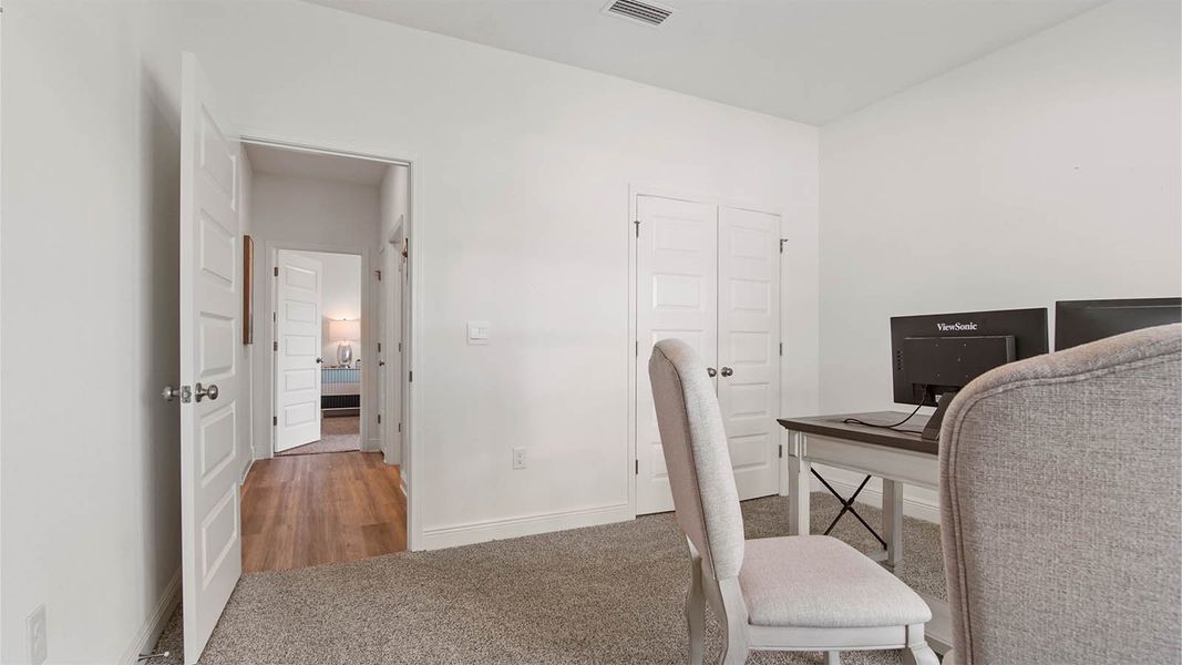 Representative furnished interior of a home built from the Delray by D.R. Horton in Bayside at Ward Creek, Panama City Beach (Image 31). Representative furnished interior of a home built from the Delray by D.R. Horton in Bayside at Ward Creek, Panama City Beach (Image 31).