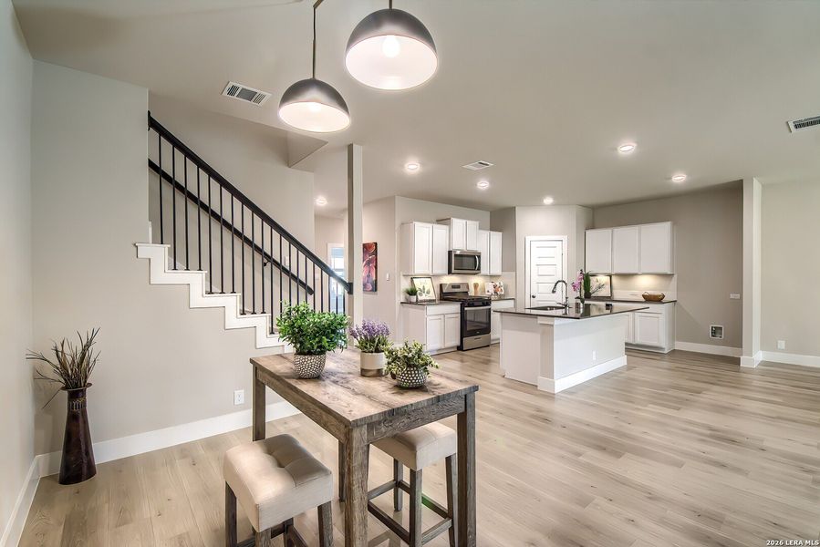 Furnished interior view inside a new home in Brookstone Creek, San Antonio (Image 8).