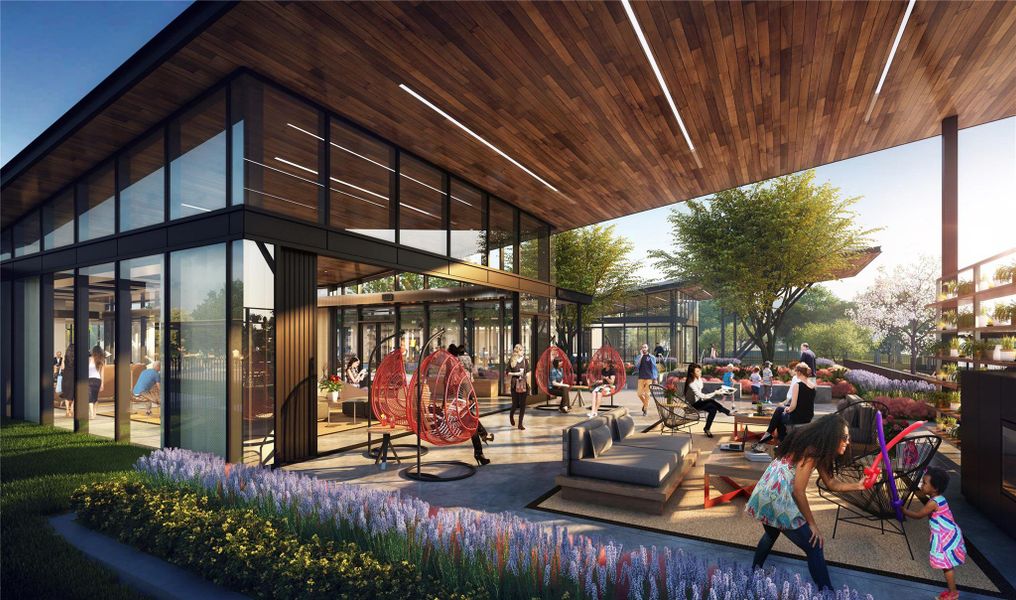 Easton Park Amenity Lounge View