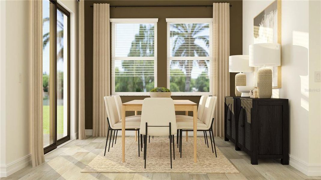 Furnished interior view inside a new home in Two Rivers: The Executives, Zephyrhills (Image 10).