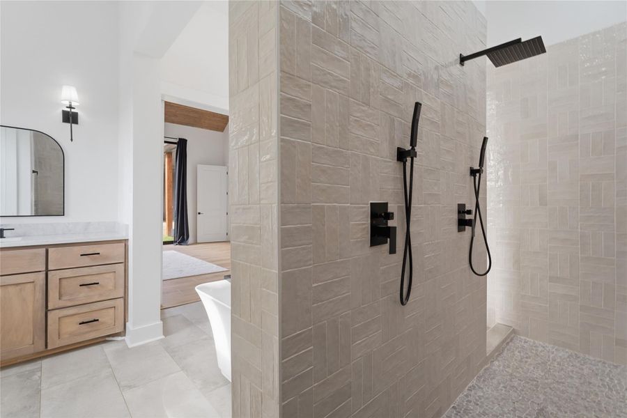 Furnished interior view inside a new home in , Willis (Image 19).