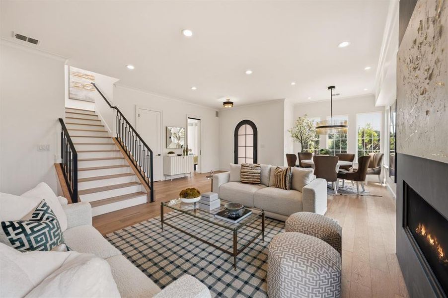 Furnished interior view inside a new home in , Flower Mound (Image 28). Furnished interior view inside a new home in , Flower Mound (Image 28).