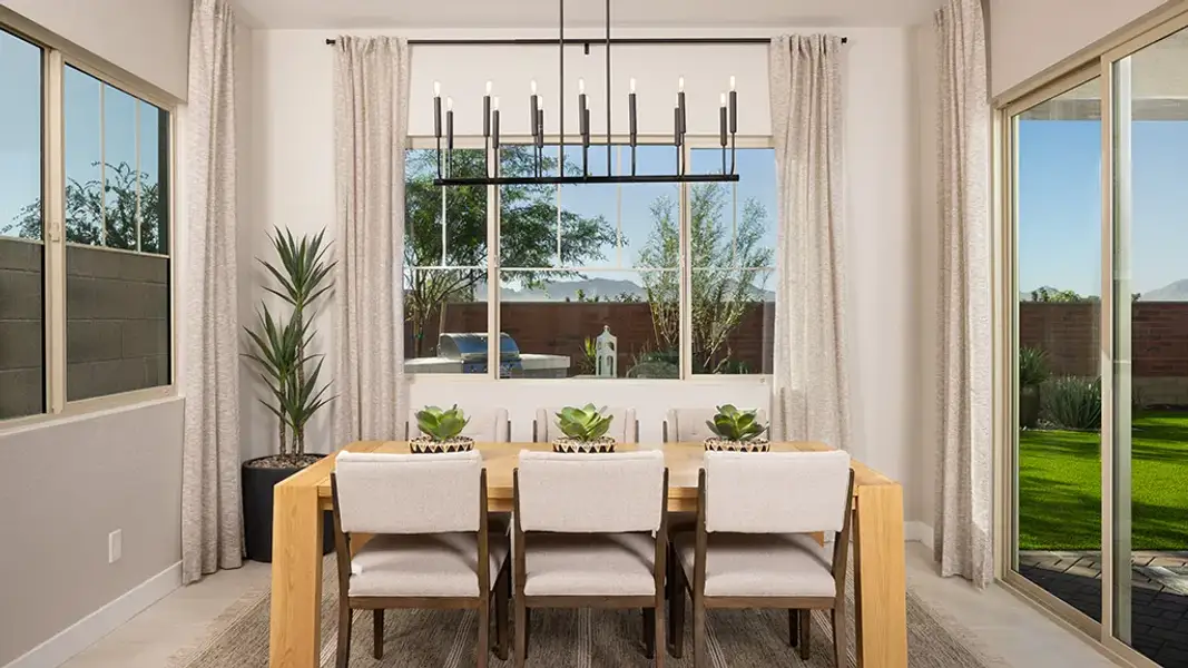Furnished interior view inside a new home in Ellsworth Ranch, Queen Creek (Image 9). Furnished interior view inside a new home in Ellsworth Ranch, Queen Creek (Image 9).