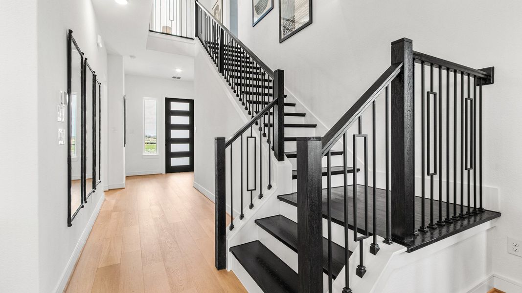 Representative furnished interior of a home built from the Tivoli by Brightland Homes in Bridgeland Central, Cypress (Image 5).