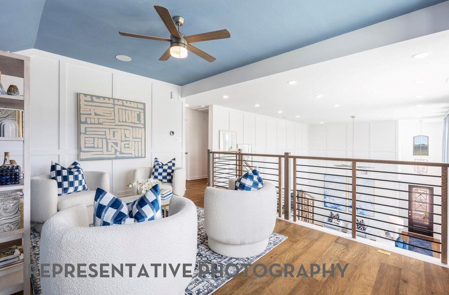 Furnished interior view inside a new home in Pomona, Manvel (Image 40).