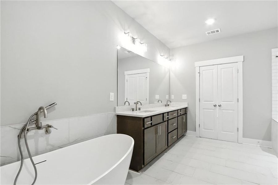 Furnished interior view inside a new home in Old Town Estates, Dacula (Image 16).