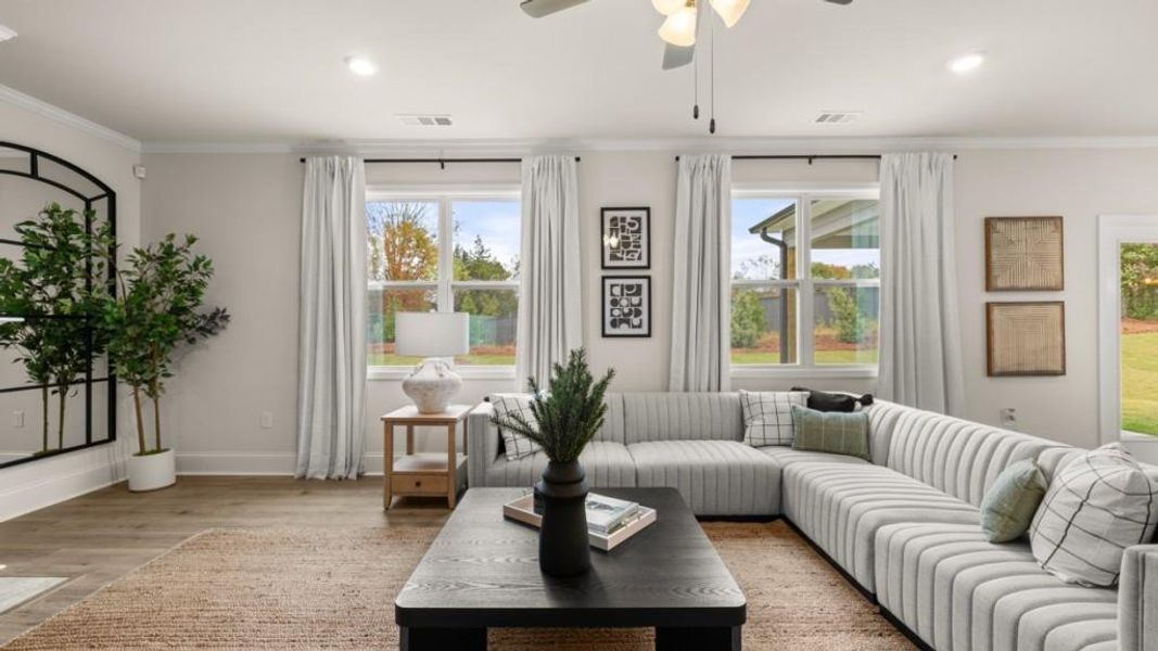 Furnished interior view inside a new home in Thalley Creek Estates, Cumming (Image 32).