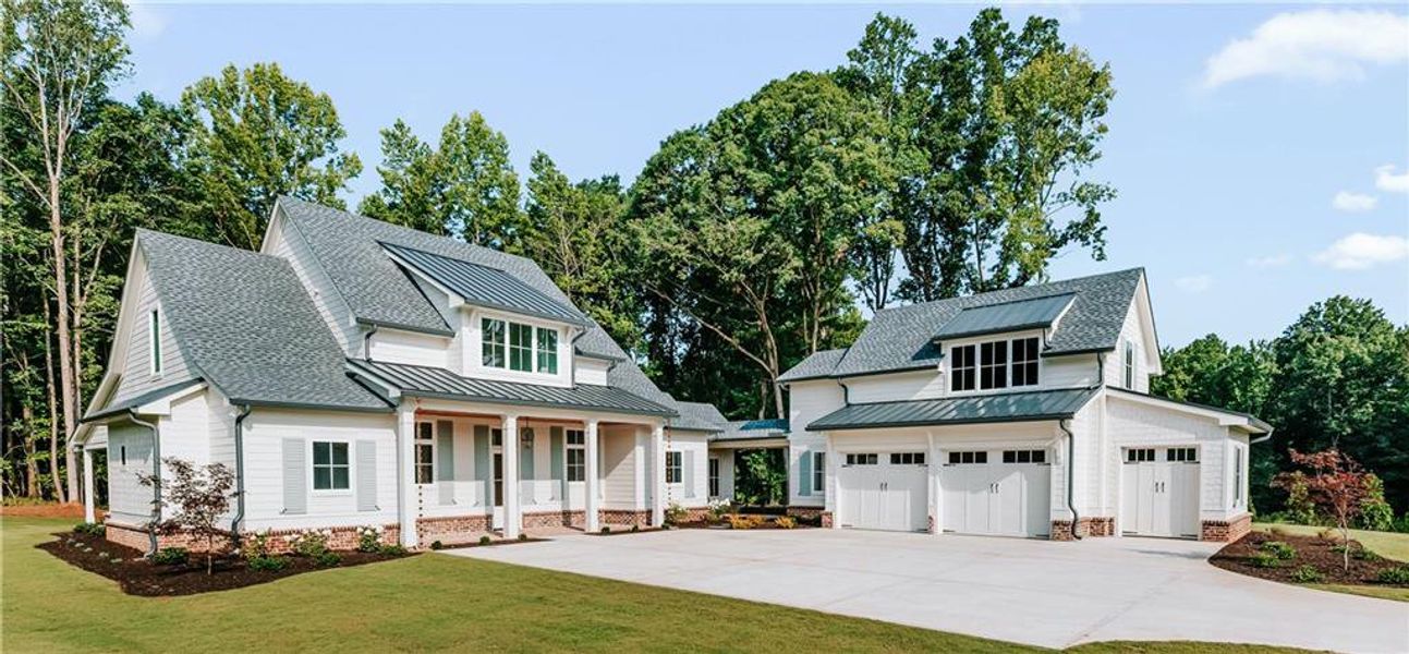 Front exterior of a new home in , Jefferson, GA, highlighting curb appeal (Image 28).