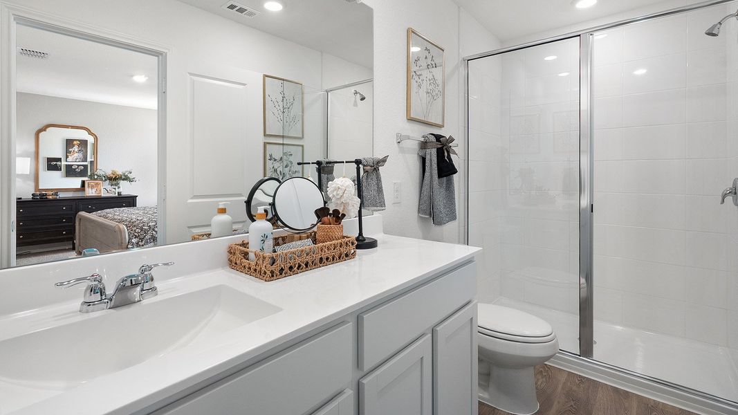 Representative furnished interior of a home built from the The Madeline by D.R. Horton in Valverde, Bastrop (Image 18). Representative furnished interior of a home built from the The Madeline by D.R. Horton in Valverde, Bastrop (Image 18).