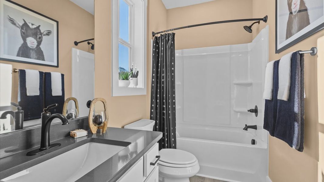 Representative furnished interior of a home built from the Wakefield by DRB Homes in Wells Crossing, Seneca (Image 6).