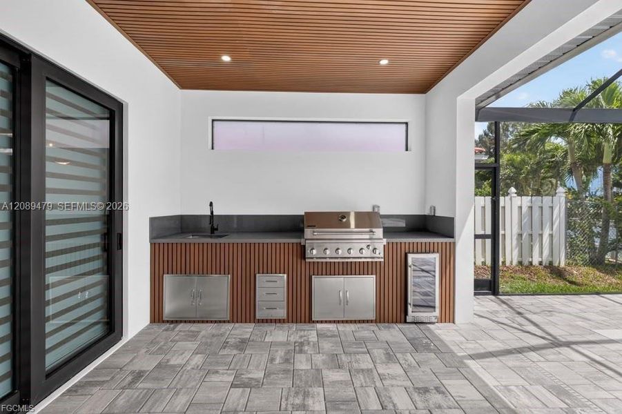 Exterior details and patio area of a home in , Cape Coral (Image 32). Exterior details and patio area of a home in , Cape Coral (Image 32).